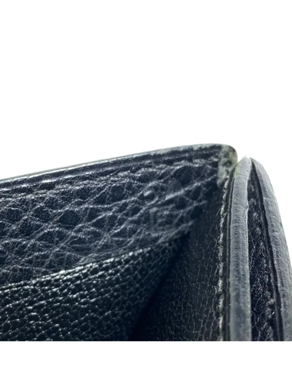 Hermes Jura Bifold Wallet Compact Leather Black Capacity Business